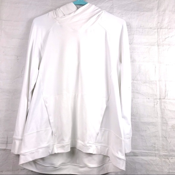 Lululemon White pullover Hoodie Sz 6 - Picture 1 of 5